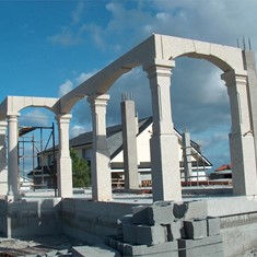 ARCOS E CONBINACION DE COLUMNAS REDONDAS E RECTAS